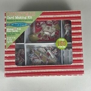 Designs by Leere Christmas Card Making Kit 18 Count 150+ Pieces Snowman Santa